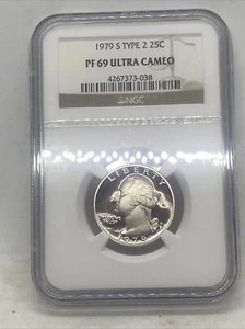 1979 S Type 2 Proof Washington Quarter! Graded PF 69 Ultra Cameo by NGC! - Picture 1 of 4