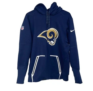 Sudadera con Capucha Nike On Field Therma Fit Los Angeles Rams Para Hombre Mediana Azul Logo - Imagen 1 de 15