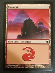 MTG Commander Red Land - Mountain 2 each - Picture 1 of 1