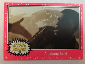 Star Wars: Journey to The Force Awakens #106 2015 Una mano amiga NEÓN ROJO ROSA - Imagen 1 de 1