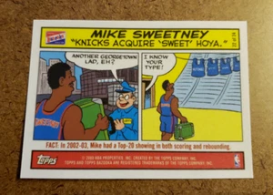 2003 Topps Bazooka MIKE SWEETNEY #22/24 Comic Card "Knicks Acquire "Sweet" Hoya - Picture 1 of 7