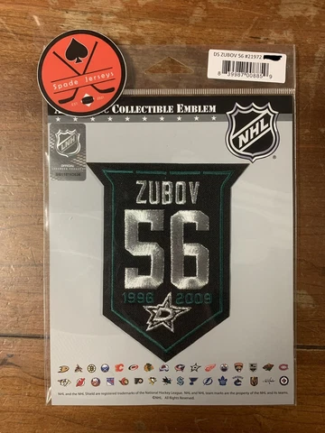 Dallas Stars Segei Zubov Retirement Night Home Jersey Patch 1999 Green 21972 Cover