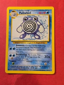1999 Pokemon Base Unlimited #38 Poliwhirl, UC, NF/H, cd2 - Picture 1 of 3