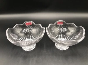 Set Of 2 Celebrations by Mikasa Christmas Night Collection 6" Footed Bowl - Picture 1 of 4