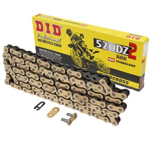 MF7484 Catena DID DZ2 Passo 520 Moto Cross Enduro Senza ORing 120 Maglie Oro - Foto 1 di 4