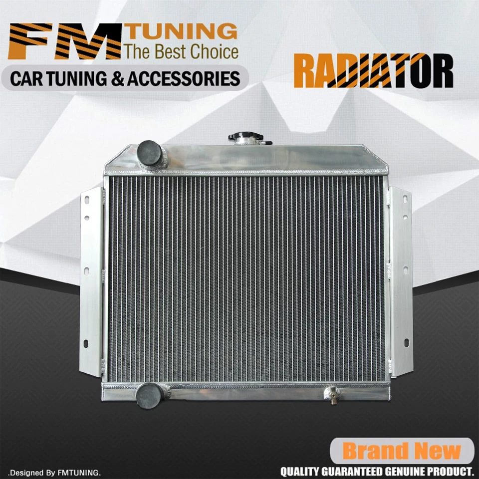 4Row Aluminum Radiator For 1966-69 International Harvester Scout 4.3L 5.0L V8 MT - Image 1 of 4