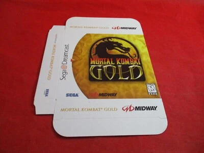 Mortal Kombat Gold Sega Dreamcast Midway Promo Store Display Box SOLO Foto 1 de 2