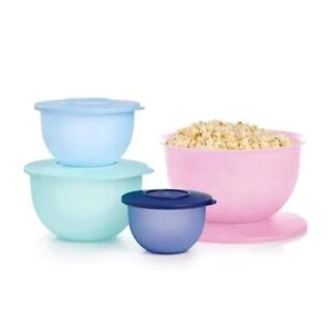 Brand New Tupperware Impressions Classic Nesting Mixing Serving Bowl Set of 4