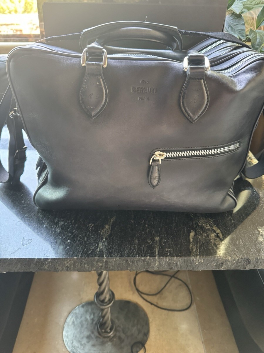 Berluti UnJour おぼつかなく Blue Gradation BriefCase