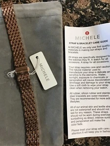 Reloj pulsera Michele Deco Mini 12 mm enchapado en oro rosa 18k - $700 - Imagen 1 de 1