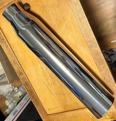 TUBO SILENCIADOR PROTECTOR TÉRMICO DESLIZABLE HARLEY DAVIDSON BLANCO RENDIMIENTO SOFTAIL Foto 1 de 4