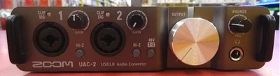 Zoom UAC-2 USB 3.0 Audio Interface 2-In/2-Out 24bit/192kHz XLR/TRS MIDI I/O - Image 1 of 4