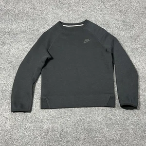 Nike Sweatshirt Boys Medium Crewneck Pullover FD3293-010 Fleece Swoosh - Picture 1 of 13