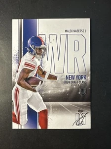 2025 Topps Signature Class Rookie Card RC #159 Malik Nabers New York Giants - Picture 1 of 2