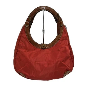 Auth Felisi - 9333 Red Nylon Leather Shoulder Bag - Picture 1 of 8