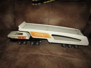 VINTAGE BLECH AUTO TRANSPORT SEMI TRUCK JAPAN SPEEDWAY RACING TEAM - Bild 1 von 9