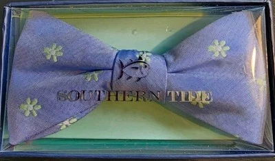 Pajarita verde floral Southern Tide para hombre mezcla de seda cambray verde nueva con etiquetas Foto 1 de 4