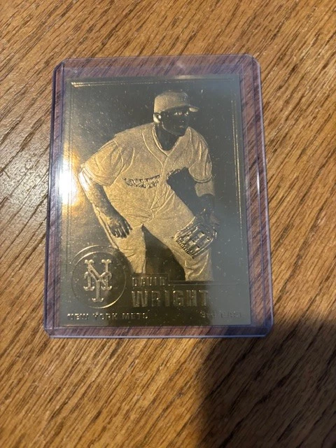 Tarjeta DAVID WRIGHT 22kt oro Danbury Mint Foto 1 de 1