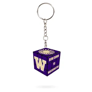 Washington Huskies UW Keychain Swizzle Cube (Small) - Picture 1 of 2