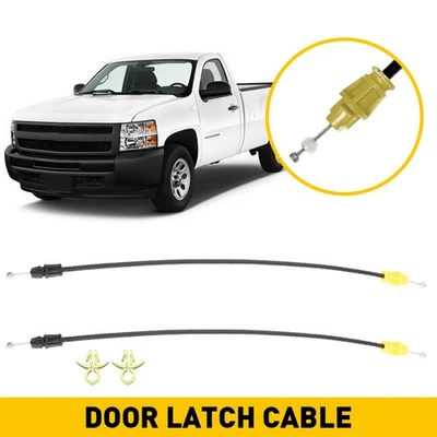 Door Latch Cable Front Driver & Passenger For For 2010-2013 GMC Sierra 1500 2500 - Image 1 of 4
