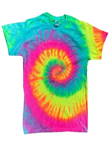 Juego de 12 Camisetas Tie Dye Como Nuevas Arco Iris Tallas Adultas 100% Algodón Colortono - Imagen 1 de 1