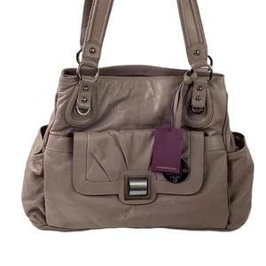 Patrick Cox 'Tulip' Grey Leather Large Underarm Handbag NWT RRP £340 - Picture 1 of 10
