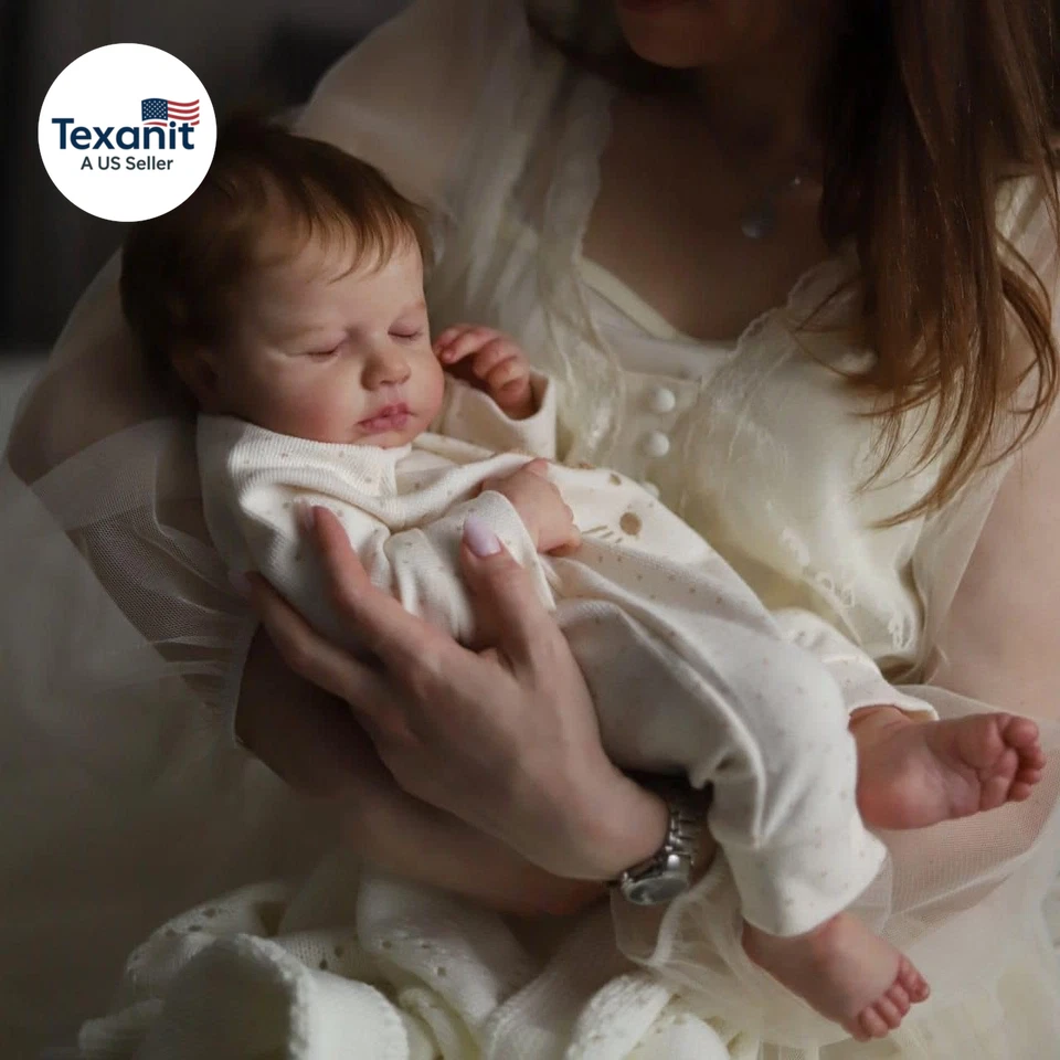 Muñecas bebé niña recién nacida renacida cuerpo completo vinilo suave 20 pulgadas agua real realista Foto 1 de 4