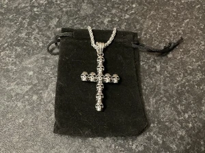 Statement Gothic Skull Cross pendant 60cm Stainless Steel Necklace, Gift - Picture 1 of 6