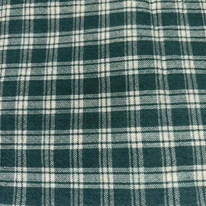 31" x 42" HOMESPUN SCRAP, Green & Tan  Plaid Homespun Fabric - Picture 1 of 2