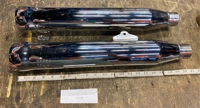 Cobra 3" Neighbor Hater Slip-On Mufflers Chrome #6045 Harley Davidson Dyna - Image 1 of 4