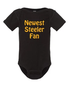 Newest Pittsburgh Steelers Fan Baby Bodysuit - Picture 1 of 2
