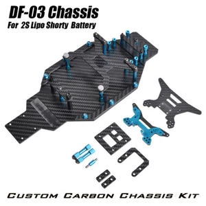 Kit de marco de chasis de carbono para Tamiya DF03 radiocontrol todoterreno 4Wd actualizaciones de buggy - Imagen 1 de 12