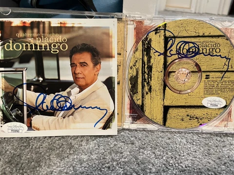 Placido Domingo signed JSA COA CD+CD Cover 2 autographs opera pavoratti bas psa Cover
