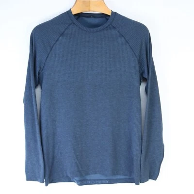LULULEMON METAL VENT TECH NAUTICAL BLUE LONG SLEEVE CREW NECK TEE SHIRT MEN’S M - Image 1 of 4