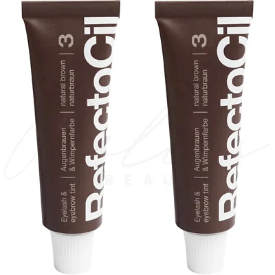 REFECTOCIL Eyebrow Tint Eyelash Tinting Dye Henna 15ml Natural Brown *PACK OF 2* - Image 1 of 3