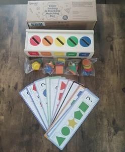Color Sorting Wooden Toy Activity Matching Stacking Toddler Preschool Child Kid - Picture 1 of 1