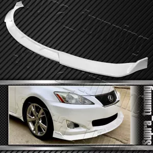 3PCS Front Bumper Spoiler Lip for 2009-2010 Lexus IS250 IS350 (Painted White) - Foto 1 di 5