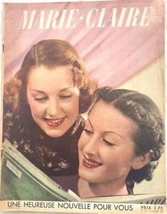 MARIE-CLAIRE n° 45 du 7 Janvier 1938 ancienne revue mode couture pour femme - Imagen 1 de 6