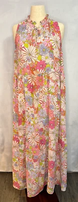 BB Dakota Steve Madden Maternity Floral Print Tiered V-Neck Ruffle Trim Dress - Image 1 of 4