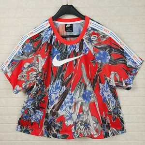 Nike Jersey Athletic Hyper Femme Boxy Open Mesh Floral Tropical Pullover Top 1XL - Picture 1 of 6