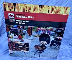 BBQ Grill Portable Charcoal Grill Collapsible Legs Warming Rack 149.1 sq in Top - Picture 1 of 8