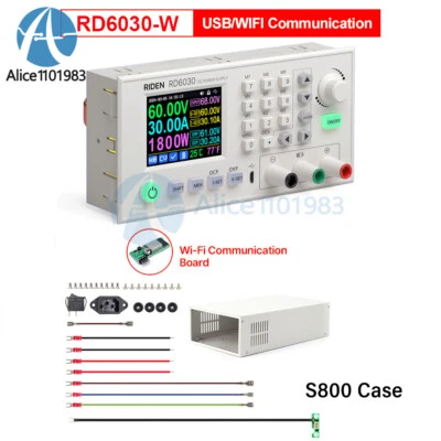 RD6030 RD6030W 60V 30A Pantalla Digital Ajustable DC Fuente de Alimentación Regulada Foto 1 de 4