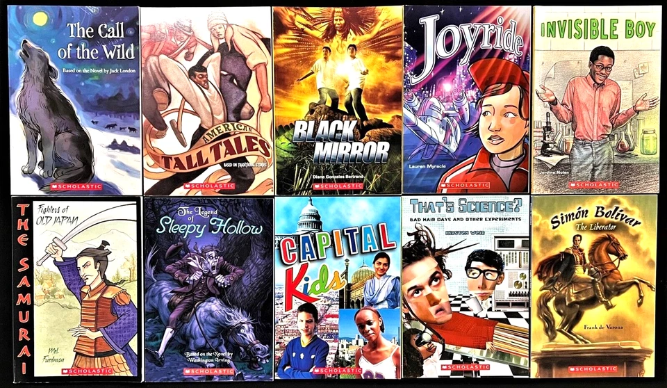 6th and Up - Scholastic ACTION - LEVEL 1  (10 books)  for STRUGGLING READERS - Image 1 of 2