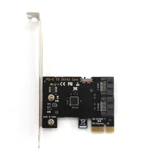 PCIe SATA Expansion Card 6Gbps PCI Express SATA 3.0 Controller Card 2 Ports - Photo 1/12