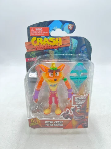 Crash Bandicoot Retro Crash  5" Action Figure Wave 1 Head Start 2021 FREE SHIP Cover