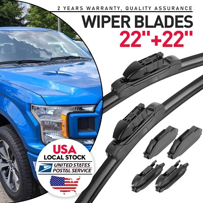 22"+22" Windshield Wiper Blades Fit For Chevrolet Suburban 3500 HD 2016-2019 - Imagem 1 de 4