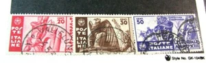 Italy Stamp Scott# 342-344 Eagle and Soldier & etc. 1935 Used L448 - Picture 1 of 1