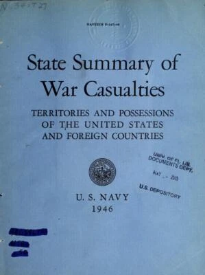 WWII U.S. NAVY WAR CASUALTIES  49 Issue Geneology On USB Flash Drive - Image 1 of 4