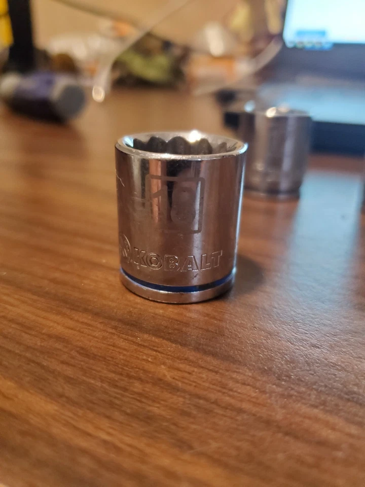 KOBALT 3/8 & 1/4" Drive Shallow Socket - SAE Inch Metric 12&6 Point - Any Size - Image 1 of 1