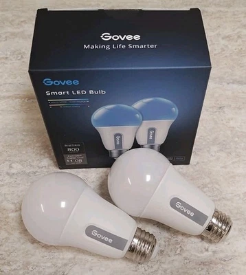 Govee RGBWW Smart LED Bulb - 2 Pack of Bulbs - Model H6008 - E26 Base - 9 watt - Image 1 of 4